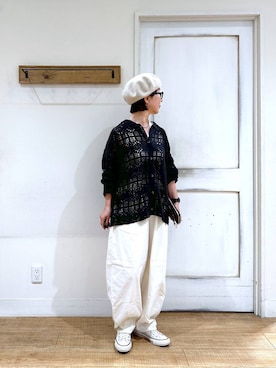 「50代前半です」｜「アイテム（その他アウター）」を使った、さちち さん（レディース・156cm）の秋コーディネート