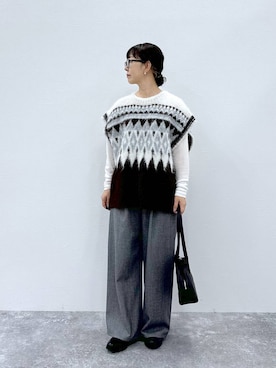 「アイテム（Tシャツ/カットソー）」を使った、さちち さん（レディース・156cm・50代）の秋コーディネート