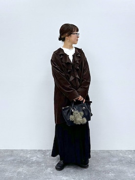 「アイテム（ピアス（両耳用））」を使った、さちち さん（レディース・156cm・50代）の秋コーディネート