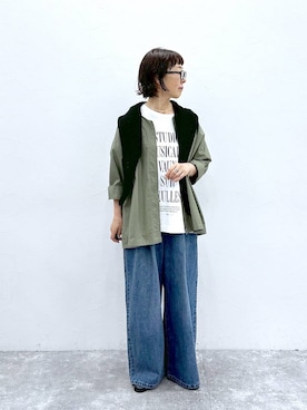 「アイテム（ブルゾン）」を使った、さちち さん（レディース・156cm）の夏コーディネート