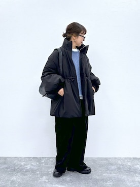 「アイテム（ダウンジャケット/コート）」を使った、さちち さん（レディース・156cm・50代）の秋コーディネート