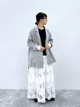 「アイテム（テーラードジャケット）」を使った、さちち さん（レディース・156cm・50代）の秋コーディネート