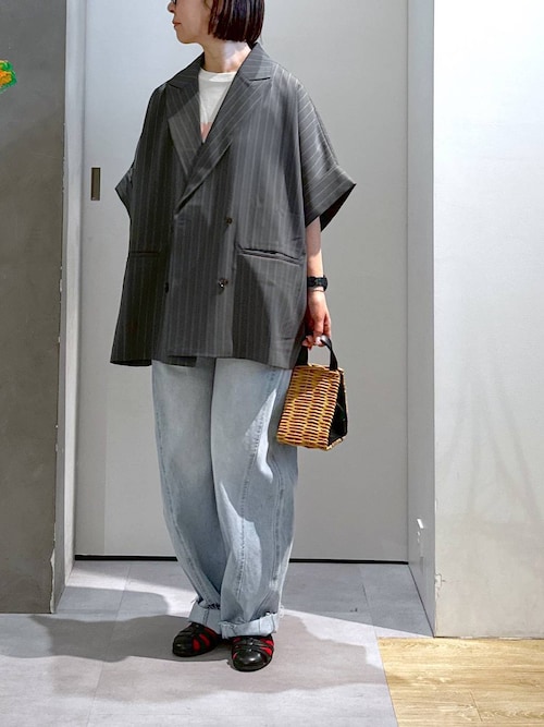 ChristianDior　ストライプ　ジャケット Christian Dior】ストライプパターンボンバージャケット sb2205