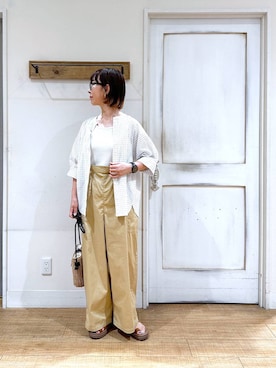 「50代前半です」｜「アイテム（サロペット/オーバーオール）」を使った、さちち さん（レディース・156cm）の夏コーディネート
