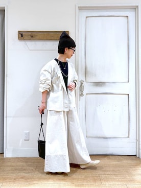 「50代前半です」｜「アイテム（その他アウター）」を使った、さちち さん（レディース・156cm）の夏コーディネート