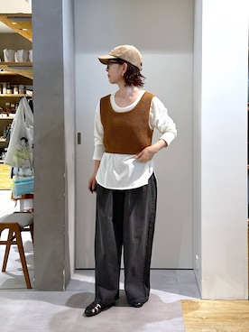 「アイテム（キャップ）」を使った、さちち さん（レディース・156cm・50代）の夏コーディネート