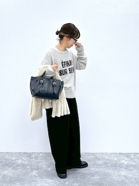 「アイテム（トップス）」を使った、さちち さん（レディース・156cm・50代）の冬コーディネート