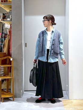 「アイテム（スカート）」を使った、さちち さん（レディース・156cm・50代）の冬コーディネート