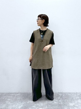 「アイテム（デニムパンツ）」を使った、さちち さん（レディース・156cm・50代）の夏コーディネート