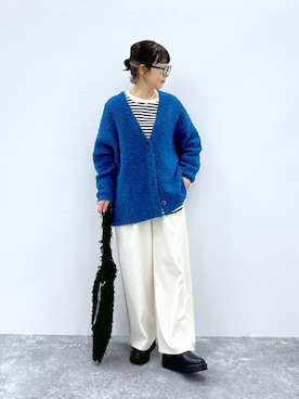 「アイテム（カーディガン/ボレロ）」を使った、さちち さん（レディース・156cm・50代）の秋コーディネート