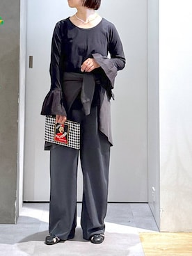 「studio CLIP（スタディオクリップ）のアイテム（トップス）」を使った、さちち さん（レディース・156cm）の春コーディネート