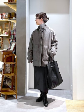 「アイテム（ジャケット/アウター）」を使った、さちち さん（レディース・156cm・50代）の冬コーディネート