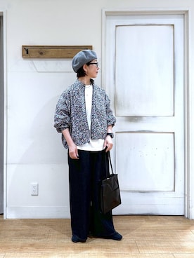 「50代前半です」｜「アイテム（その他アウター）」を使った、さちち さん（レディース・156cm）の秋コーディネート