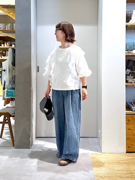 「アイテム（キャップ）」を使った、さちち さん（レディース・156cm・50代）の秋コーディネート