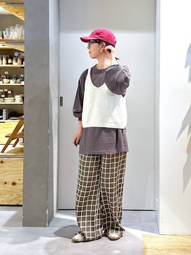 「アイテム（帽子）」を使った、さちち さん（レディース・156cm・50代）の秋コーディネート