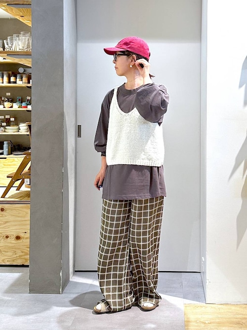 新品 未使用 Studio clip パンツ  チェック F daily CLIP】ブロックチェックパンツ（スラックス）｜studio