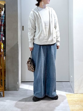 「アイテム（ニット/セーター）」を使った、さちち さん（レディース・156cm・50代）の秋コーディネート