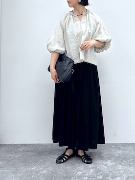 「studio CLIP（スタディオクリップ）のアイテム（リング）」を使った、さちち さん（レディース・156cm）の春コーディネート