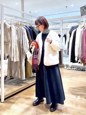「50代前半です」｜「アイテム（ブルゾン）」を使った、さちち さん（レディース・156cm）の秋コーディネート