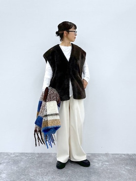 「アイテム（ジャケット/アウター）」を使った、さちち さん（レディース・156cm・50代）の秋コーディネート