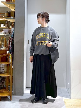 「アイテム（スカート）」を使った、さちち さん（レディース・156cm・50代）の秋コーディネート