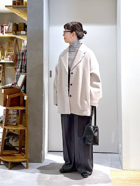 「アイテム（ジャケット/アウター）」を使った、さちち さん（レディース・156cm・50代）の冬コーディネート