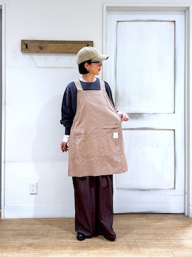 「studio CLIP（スタディオクリップ）のウォッシュロゴキャップ（キャップ）」を使った、さちち さん（レディース・156cm）の秋コーディネート