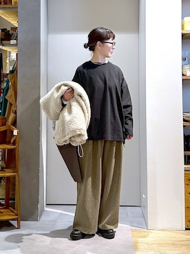 「アイテム（ショルダーバッグ）」を使った、さちち さん（レディース・156cm・50代）の冬コーディネート