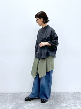 「アイテム（デニムパンツ）」を使った、さちち さん（レディース・156cm・50代）の夏コーディネート