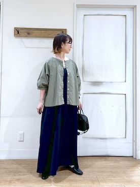 「50代前半です」｜「アイテム（サロペット/オーバーオール）」を使った、さちち さん（レディース・156cm）の夏コーディネート