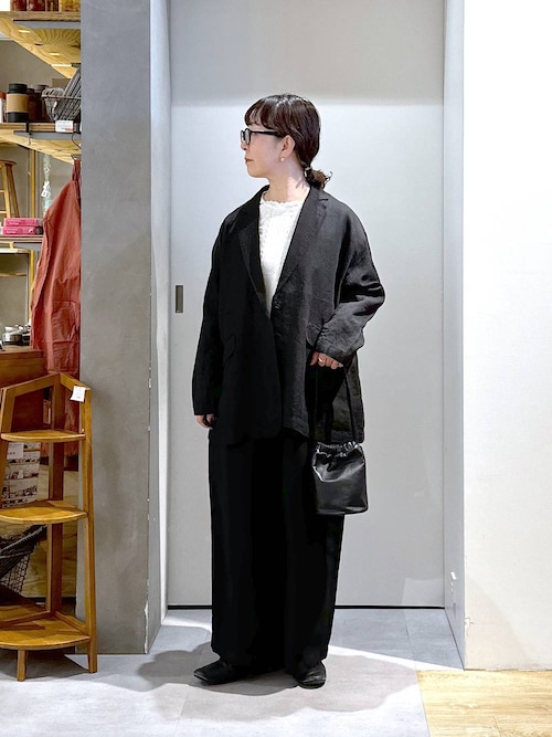 natural by clip》フレンチリネンジャケット×パンツ[プチサイズあり