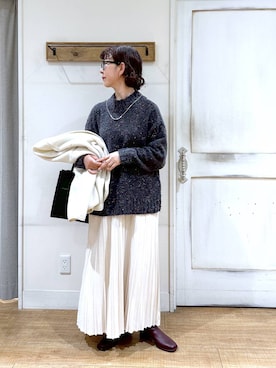 「50代前半です」｜「アイテム（ブルゾン）」を使った、さちち さん（レディース・156cm）の秋コーディネート