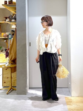 「studio CLIP（スタディオクリップ）のアイテム」を使った、さちち さん（レディース・156cm）の夏コーディネート