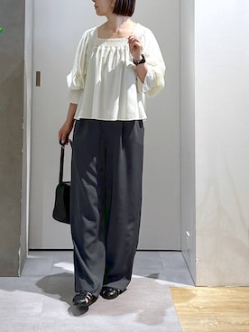 「studio CLIP（スタディオクリップ）のアイテム（トップス）」を使った、さちち さん（レディース・156cm）の春コーディネート