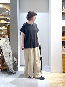 「アイテム（Tシャツ/カットソー）」を使った、さちち さん（レディース・156cm・50代）の夏コーディネート
