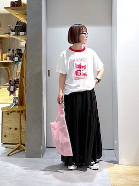 「studio CLIP（スタディオクリップ）のアイテム」を使った、さちち さん（レディース・156cm）の夏コーディネート