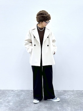 「アイテム（ピーコート）」を使った、さちち さん（レディース・156cm・50代）の秋コーディネート