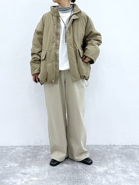 「50代前半です」｜「アイテム（ブルゾン）」を使った、さちち さん（レディース・156cm）の秋コーディネート