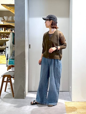「アイテム（キャップ）」を使った、さちち さん（レディース・156cm・50代）の秋コーディネート