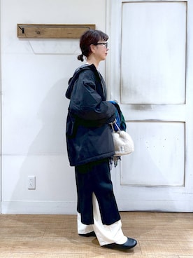 「50代前半です」｜「アイテム（ブルゾン）」を使った、さちち さん（レディース・156cm）の秋コーディネート
