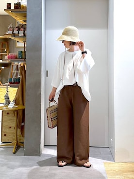 「studio CLIP（スタディオクリップ）のアイテム」を使った、さちち さん（レディース・156cm）の夏コーディネート