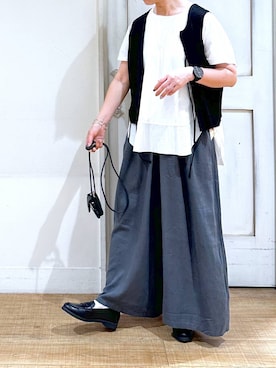 「50代前半です」｜「アイテム（財布/小物）」を使った、さちち さん（レディース・156cm）の夏コーディネート
