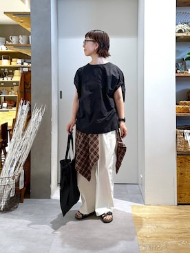 「アイテム（バッグ）」を使った、さちち さん（レディース・156cm・50代）の夏コーディネート