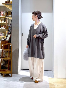 「アイテム（トップス）」を使った、さちち さん（レディース・156cm・50代）の冬コーディネート