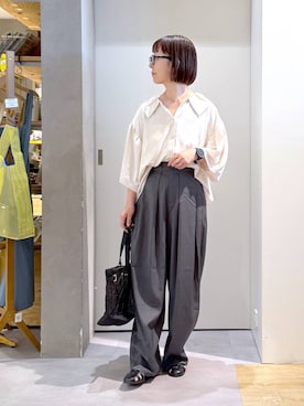 「studio CLIP（スタディオクリップ）のアイテム」を使った、さちち さん（レディース・157cm）の夏コーディネート