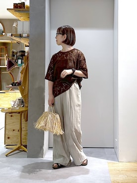 「studio CLIP（スタディオクリップ）のアイテム」を使った、さちち さん（レディース・156cm）の夏コーディネート