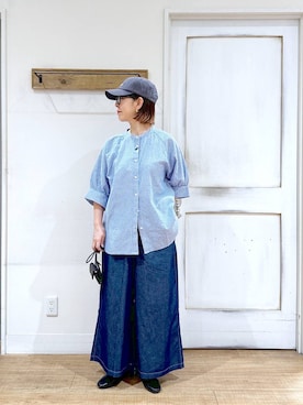 「50代前半です」｜「アイテム（財布/小物）」を使った、さちち さん（レディース・156cm）の夏コーディネート