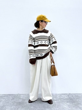 「アイテム（トップス）」を使った、さちち さん（レディース・156cm・50代）の冬コーディネート