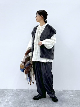 「アイテム（その他アウター）」を使った、さちち さん（レディース・156cm・50代）の秋コーディネート