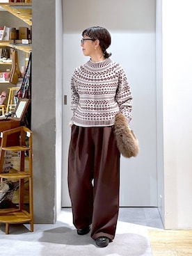 「アイテム（ハンドバッグ）」を使った、さちち さん（レディース・156cm・50代）の冬コーディネート